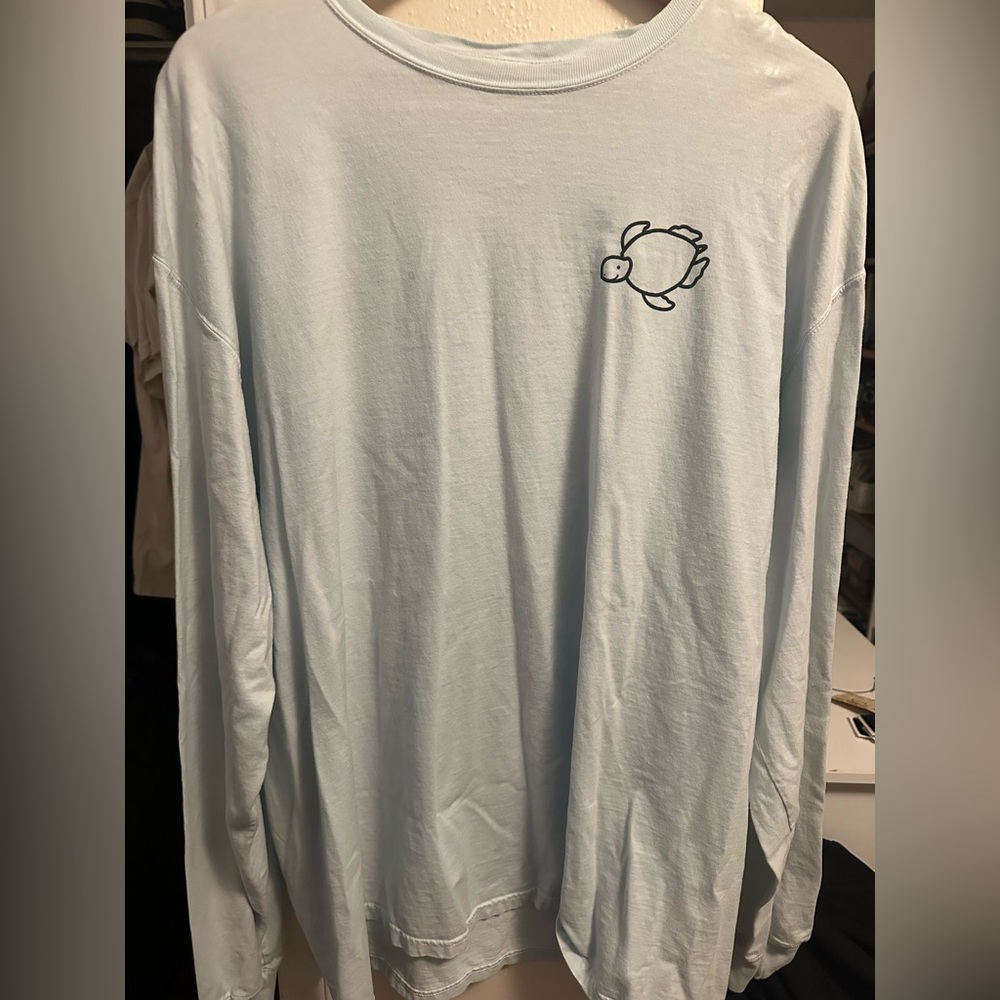 Shelly Cove women’s light blue long sleeve tee